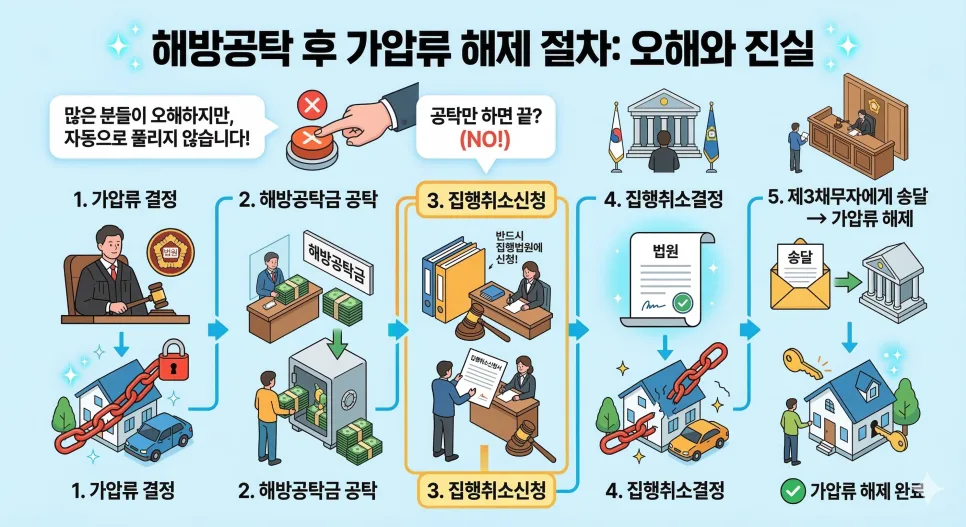 从假扣押解除保证金到执行取消的完整流程图