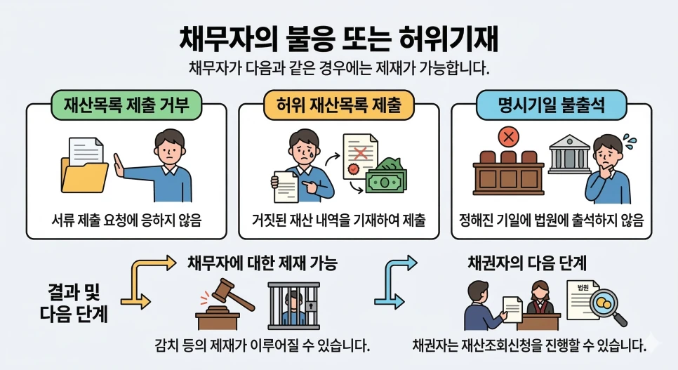 재산명시신청부터 재산조회신청까지의 절차