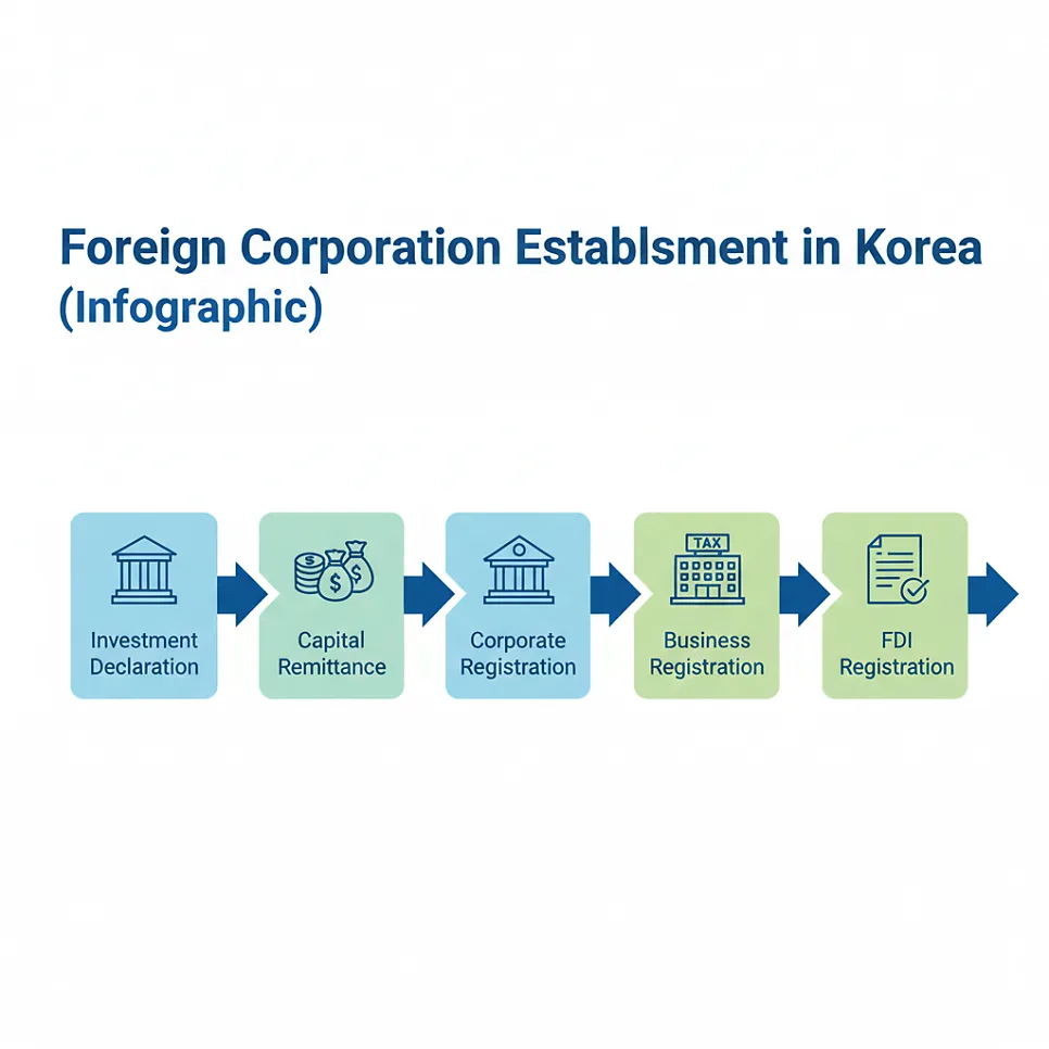 韩国外商投资企业设立流程——五步走