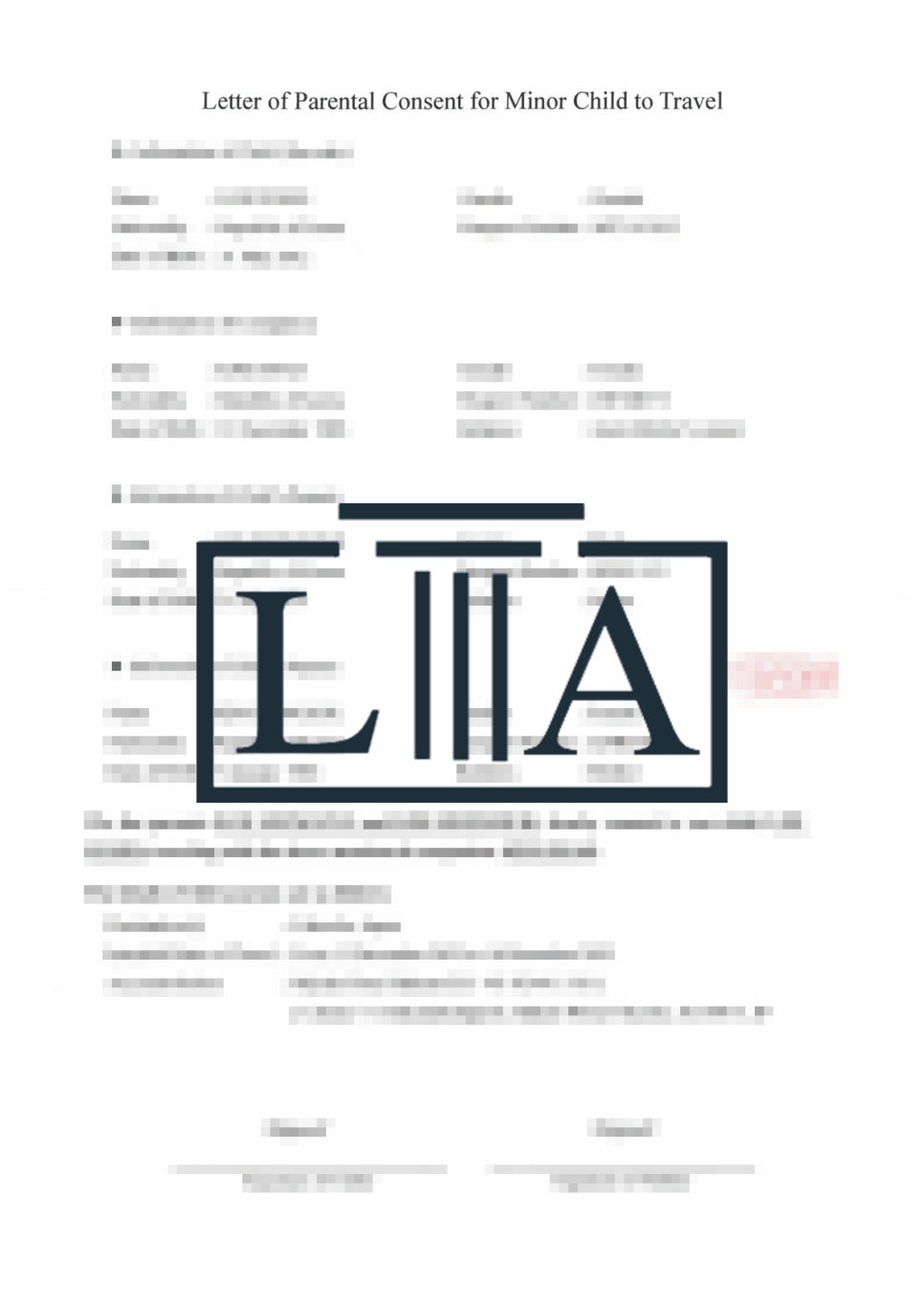 Parental consent document sample (2)