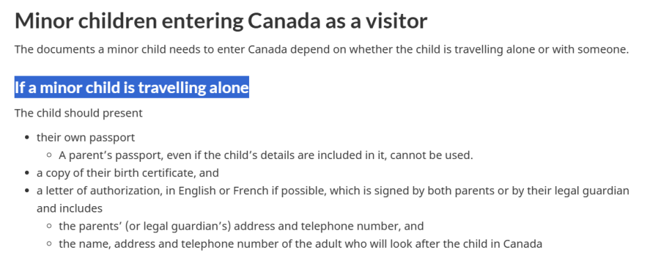 Canada IRCC document comparison