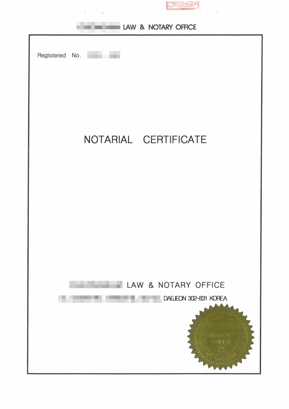 Real estate registry certificate translation sample (1)