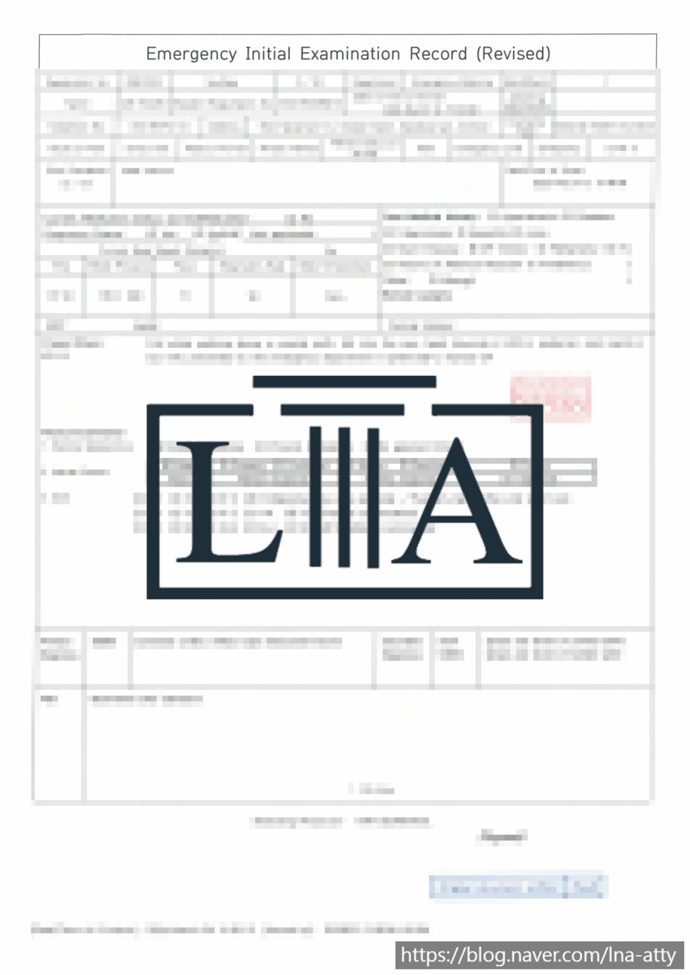 Physician's report translation sample