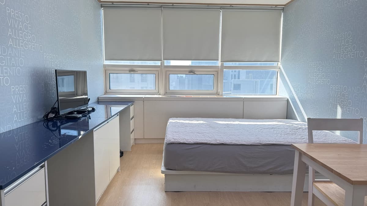Fully Furnished, South Facing, Good Lighting. 2 Minutes Walk from Ewha station. (사본)