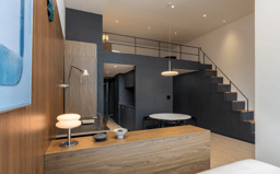Loft-style . Fully furnished. Free room cleaning. Vacant.