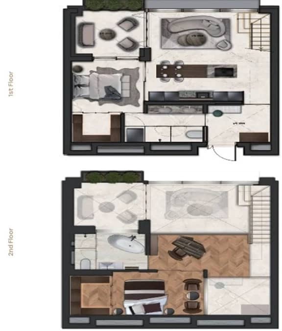 Rent 10 Million Won, Brand New, High-End, Duplex (2 Floors). - photo 2