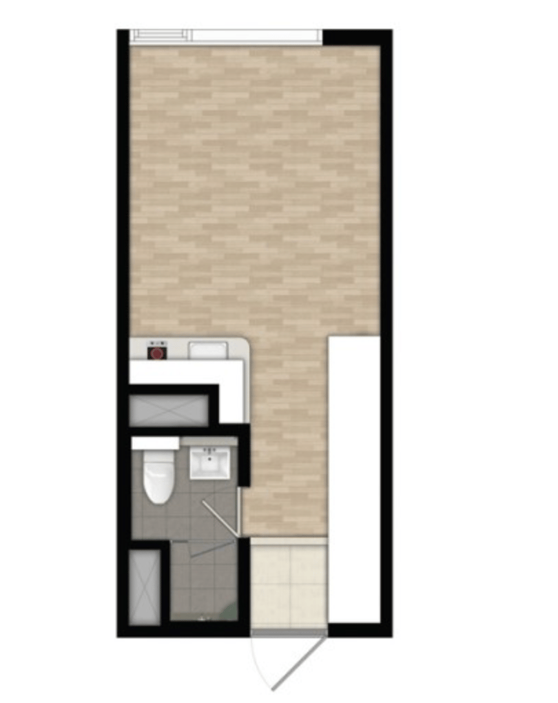 [Gangnam] Ultra-Prime Location | Modern Fully Furnished Studio Grundriss 1