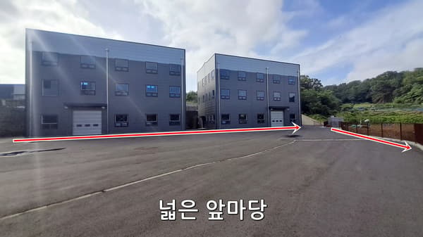 창고, 신축, 85평 x 2층, 40피트 회전 가능, 헹거도어, 천고 7m 사진 2