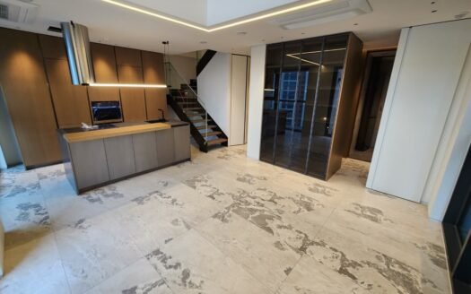 Luxury Three-Bedroom Duplex Apartment with Elegant Interior Design