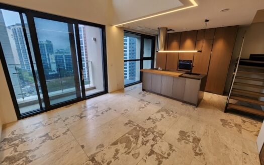 Luxury Three-Bedroom Duplex Apartment with Elegant Interior Design