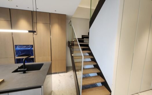 Luxury Three-Bedroom Duplex Apartment with Elegant Interior Design