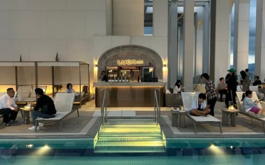 New Luxury Apartment Near Gangnam Station — Spacious Living Room, Two Bedrooms, and Private Terrace